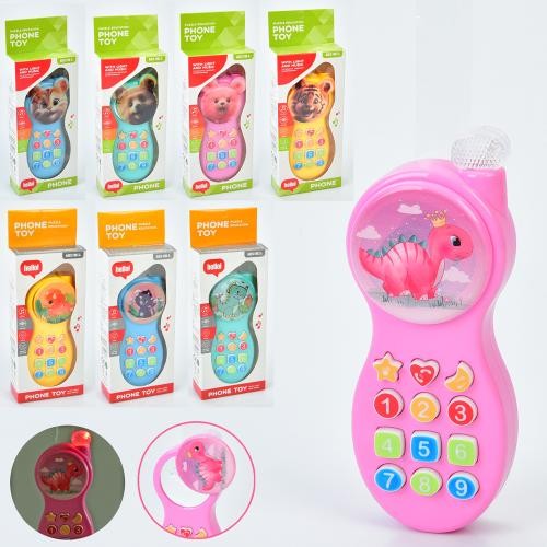 Телефон мобільний 777A-D-888A-D (128шт) 17,5см, дзеркало(кришка-тріскачка), музика, світло, 8видів(т (шт)