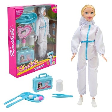 Лялька арт. BLD320 (48шт/2) Лікар,в спец коcтюмі, Аксесуари, короб.23, 3*6, 2*31 см (шт)