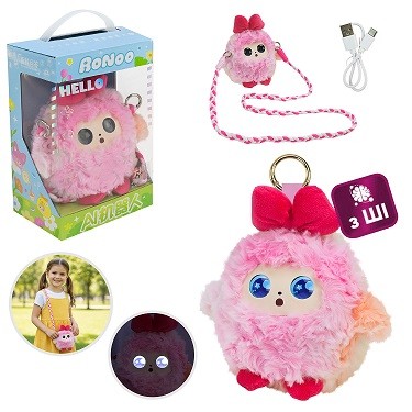 М'яка іграшка сумочка з Ai арт. 29572C (4226/BB-1219) малиновий (12шт) штучний інтелект 1 колір, кор (шт)