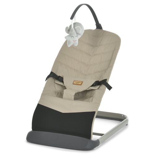 Баунсер ME 1178-1 IZZY Taupe Beige (1шт) 3 полож.спинки, льон, дуга з іграшками, беж (шт)