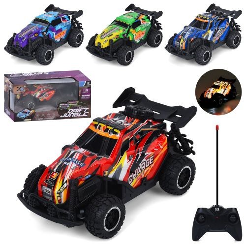 Машина 666-148-149P (18шт) р/к, 17см, 1:24, світло, корпус не б'ється, гумові колеса, 2 види по 2 ко (шт)