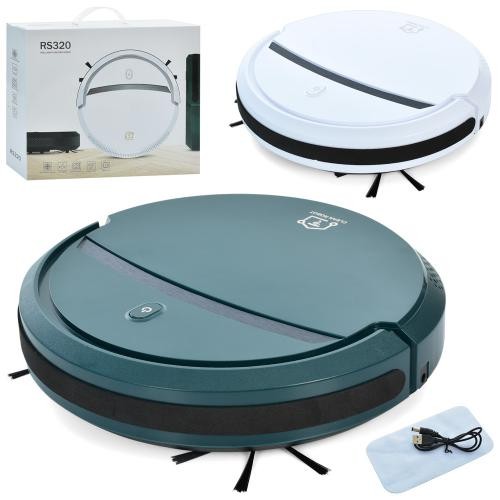 Пилосос RS320-0 (9шт) робот, 29см, акум, їздить, розумна навігація, USB зарядне, 2 кольори, в кор-ці (шт)