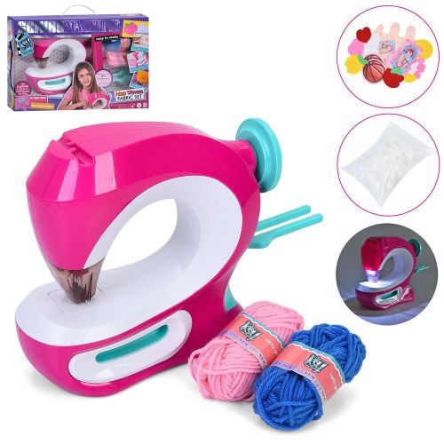Набір для творчості KSY899 (12шт) швейна машинка (світло, шиє), поший сумку / м'які іграшки, тканина (шт)