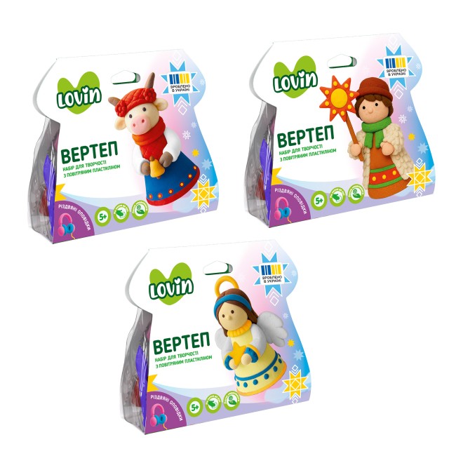 Вертеп ТМ Lovin Набір для ліплення з повітряним пластиліном 7000228 (шт)