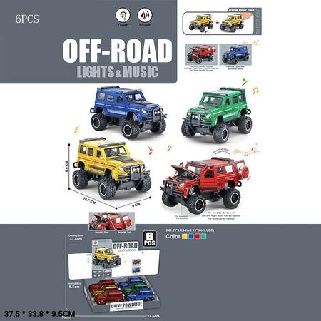 Джип MH168-207 інерц.відкр.двері муз.світ.4кол.6шт.в кор.37,5*9,5*33,8 /16/96/ (шт)