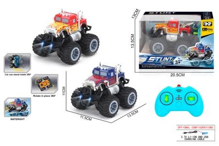 Р.К.Всюдихід-трюкач-амфібія 6127-35 на великих колесах акум.USB.світ.кор.2кол.21*13*14 /48/ (шт)