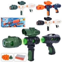 Автомат помповий 998 (40шт) 44см, кульки (м'які) 12шт, кулі-присоски 18шт, 4кол, в кор-ці, 45-16,5-7 (шт)