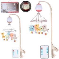 Карусель на кроватку HL2025-79 (6шт) д/к(ІЧ), мобіль на ліжечко, 45-27-в75,5см, підвіски 5шт(тварини (шт)