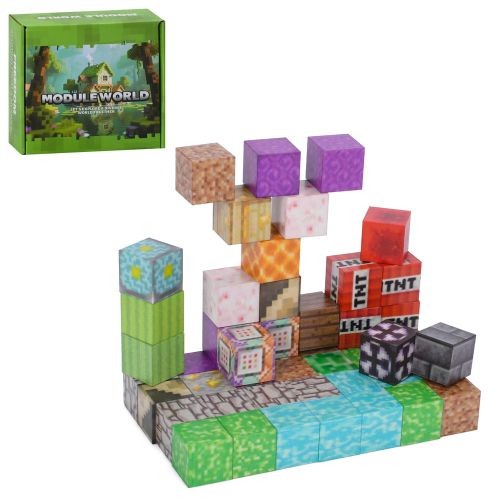 Конструктор UG8815 (24шт) магнітний, куб 2см, 50дет, в кор-ці, 16-16-7см (шт)