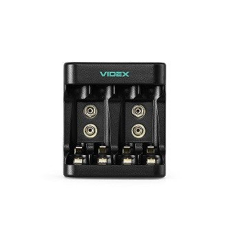 Зарядний пристрій універсальний Videx VCH-N402 на 2 пустий (AA/AAA) (шт)