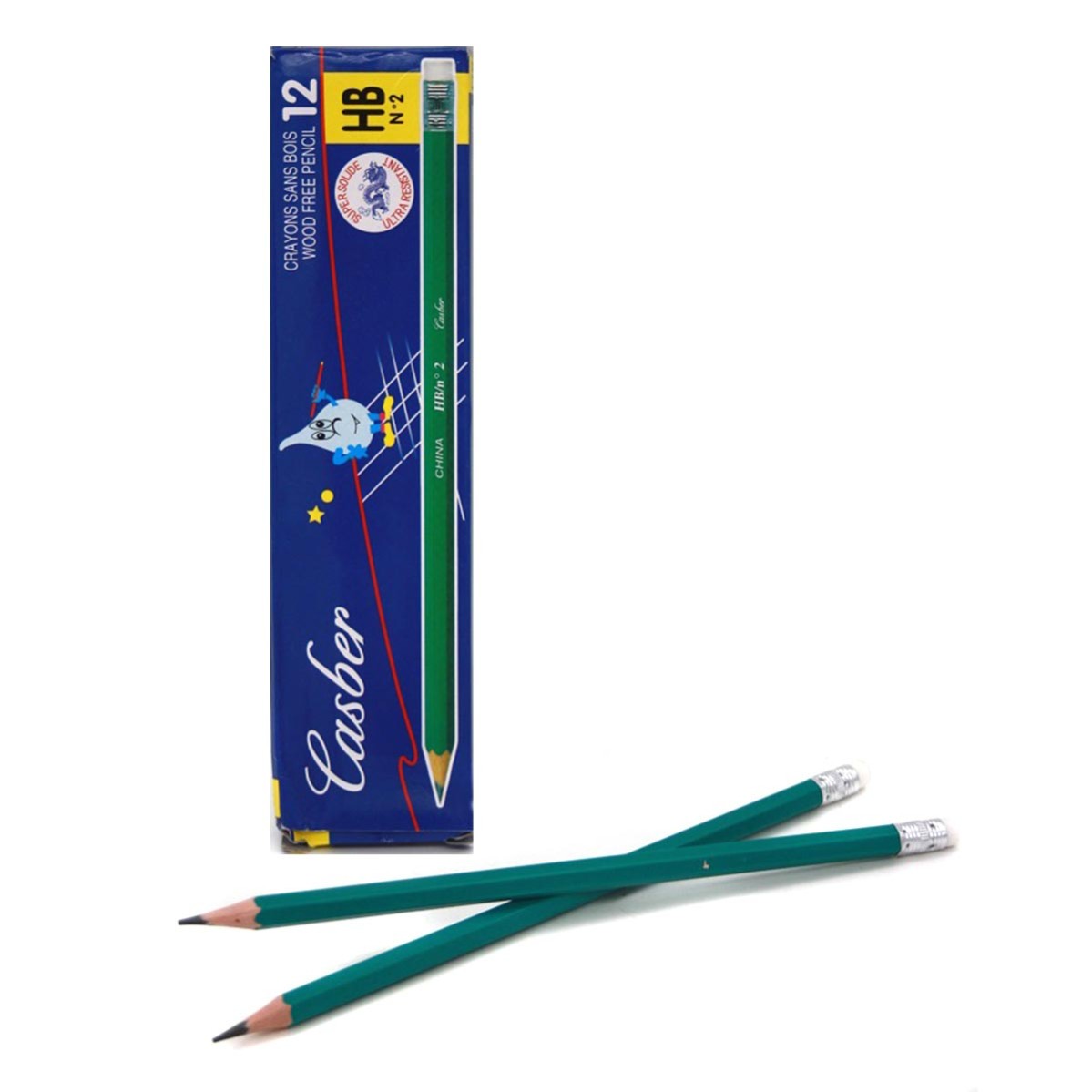 Олівець № FL-655 дерев. простий з гумкою Conte 12шт у кор. (240) (шт)