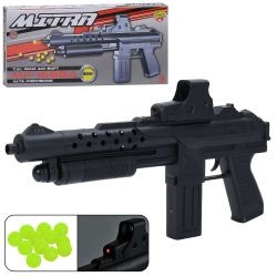 Автомат 1688A (24шт) 39см, пластикові кулі, прицел, лазер, на бат(табл), в кор-ці, 42-20-5,5см (шт)