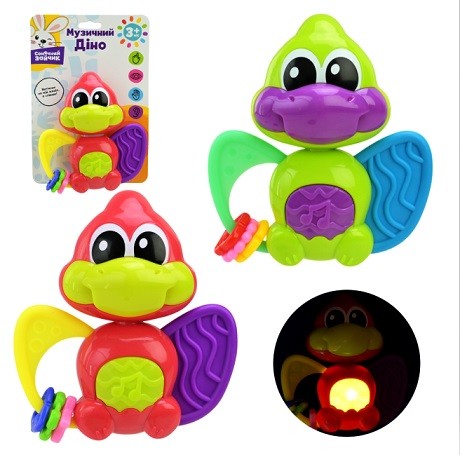 Брязкальце муз.арт. PL-724-72 (48шт)"Сонячний зайчик". батар, в комплекті, 2 кольори мікс, звуки та (шт)