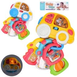 Брязкальце 8431A-2 (30шт) брелок (машина з ключами), 11-17-6см, музика, світло, 2 режими гучності, т (шт)