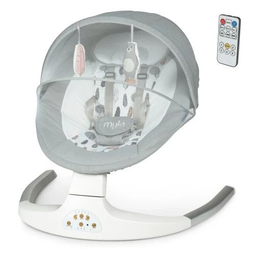 Заколисуючий центр ME 1074 MYLA Soft Pink (1шт) пульт,5швид.,таймер,12мелод.,USB,2пол.,сірий+персик. (шт)