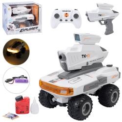 Машина 8670W (6шт) 2.4G, р/к, акум, 27,5см, стріляє водяними кулями, пара/дим, світло, гумові колеса (шт)