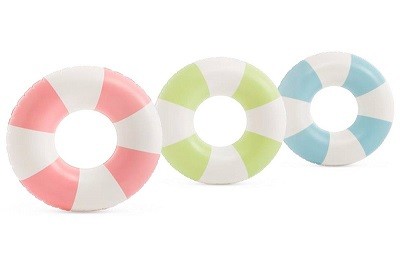 Круг 59271 (24шт) надувний, 91см, 3кольори (коралово-рожевий, салатовий, блакитний), вік 9+ (шт)