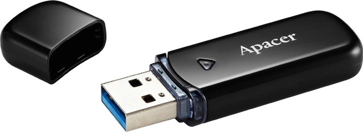 APACER USB 3.2 Gen1 (AH355)  flash 32 GB Black (AP32GAH355B-1) (шт)
