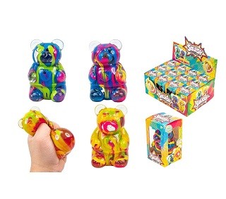 Антистрес YabbaDabba арт. YD2575 (72шт) ведмедик 9см 12шт дисплей бокс 25х17х10 см (шт)