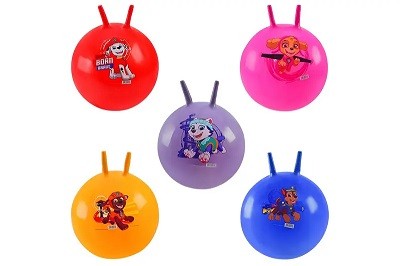 М'яч для фітнесу арт. PB2107 (40 шт) 45 см ріжкиі у коробці 5 видів (шт)