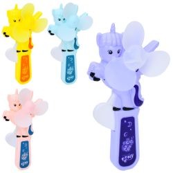 Вентилятор MK 5293 (360шт) механічній, 15см, єдиноріг, 4кольори, в пакеті, 7-15-3,5см (шт)