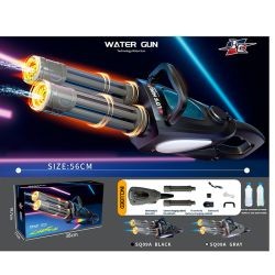Водяний бластер SQ09A (6шт) 56см, дуло обертається, акум, світло, USBзарядне, 2 кольори, в кор-ці, 3 (шт)