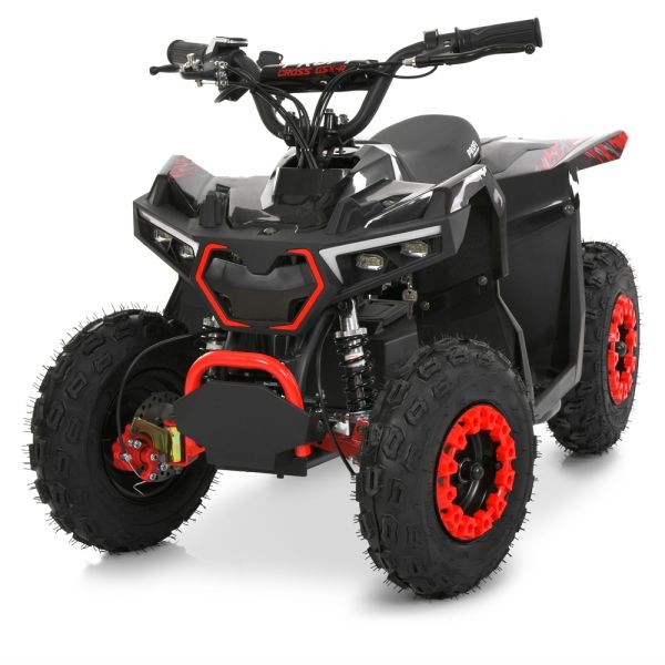 Квадроцикл HB-FFG1000-2-3 (1шт) мотор 1000W, 3акум 12V/12AH, 25км/год, до 45кг, світло, чорно-червон (шт)