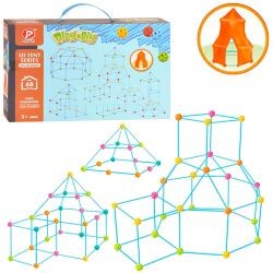 Конструктор 136-3 (24шт) каркас, тент, 68дет,світиться, в кор-ці, 35-22-6см (шт)