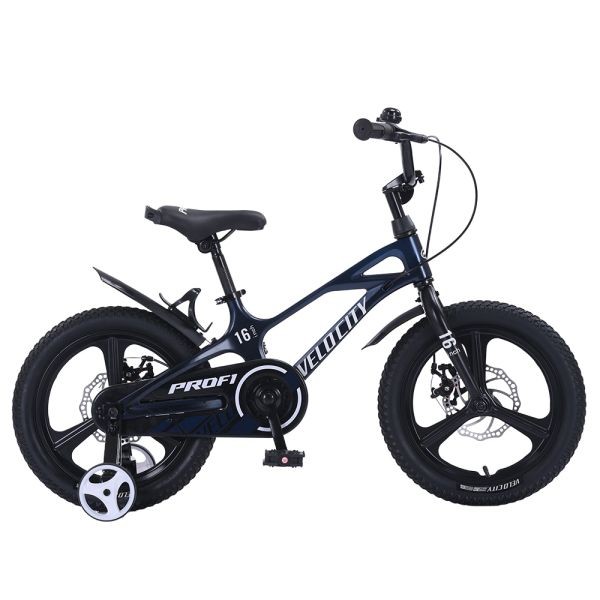 Велосипед дитячий PROF1 16д. MB16VCB BLUE (1шт) VELOCITY,SKD85,магнез.рама,обод,перед/зад.диск.торм. (шт)