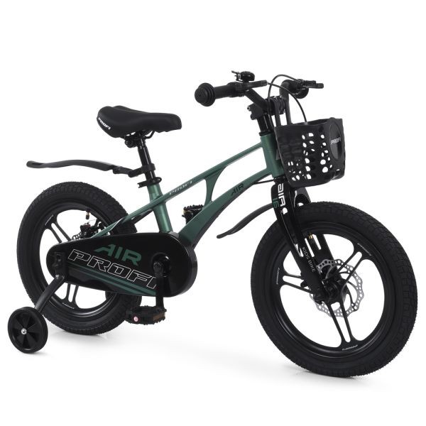 Велосипед дитячий PROF1 AIR PRO 18д. MB 181059 dark green (1шт) SKD75,магнез.рама,вилка,обод,перед/з (шт)