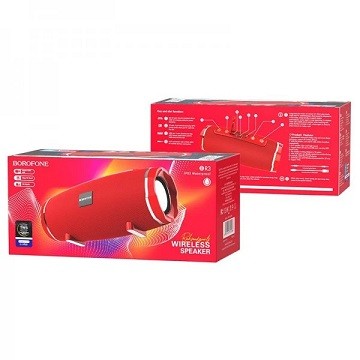 Портативна Bluetooth колонка Borofone BR3 Rich sound sports red (шт)