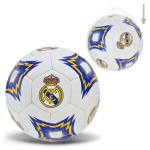 М'яч футбол. арт. FP107 (30шт) REAL MADRID  №5, PU 420 грам, 32 панелі,Пакістан,сітка+голка у компле (шт)