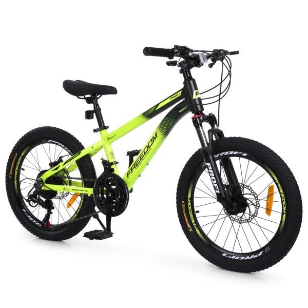 Велосипед PROFI FREEDOM 20 д. FD-2001 (1шт) алюм.рама 11",SKD 85%,SHIMANO 21SP,швидкознім.кол.,промп (шт)