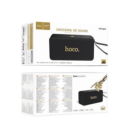 Портативна Bluetooth колонка Hoco HT1 Max Marquis Sports BT Speaker 20W*2 Black (шт)