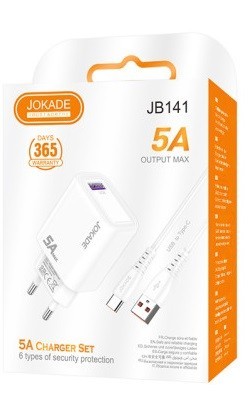 МЗП JOKADE JB141 + кабель Type-C білий (шт)
