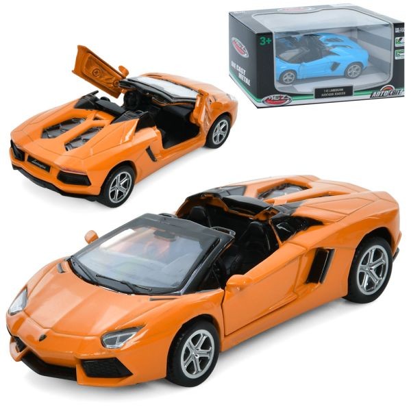 Машина AS-3034 (36шт) АвтоСвіт, 1:43, Lamborghini Aventador, метал, інерц, 11см, відчиняються двері, (шт)