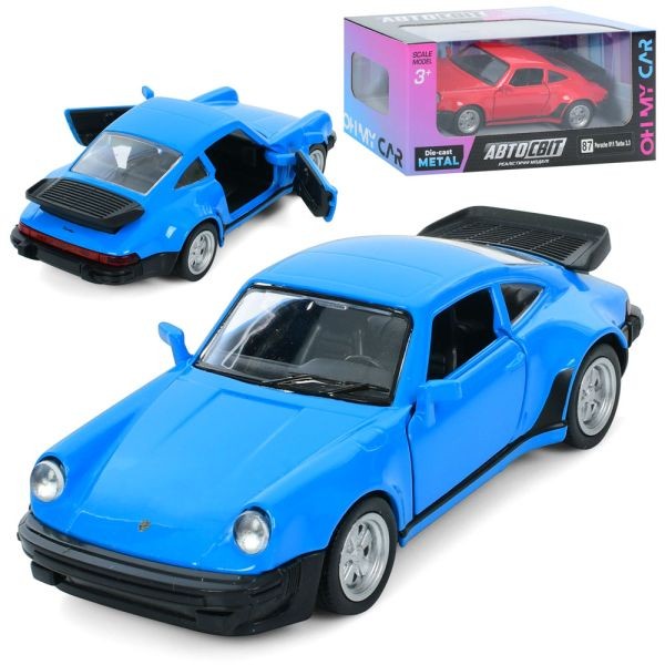 Машина AS-3123 (48шт) АвтоСвіт, Porsche 930 Turbo (1975-1989), метал, інерц, 12,5см, відчиняються дв (шт)