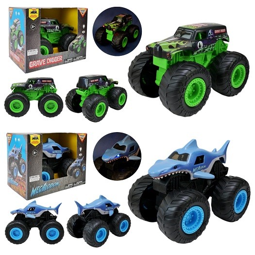Іграшка машинка Monster Jam 1:24 арт. 6071191 (2шт) 2 види, батар, звук, світло короб. 22,8*15*18,5с (шт)