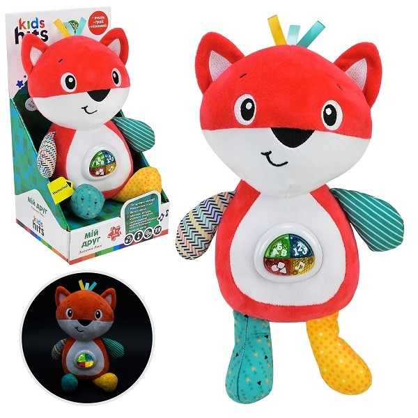 Муз розв.Мій друг Kids Hits арт. KH12/002 (16шт)Лис, батар,вірші, мелодії, фрази, пісня, короб. (шт)