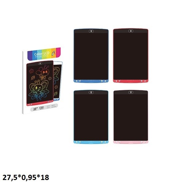 Планшет для малювання C10 LCD Writing Board 10'' кольоровий.4кол.кор.27,5*0,95*18/100/ (шт)