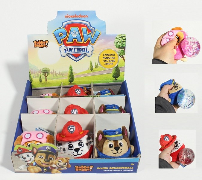 Іграшка антистрес YabbaDabba Paw Patrol арт. YD2607 3 види, 9шт дисплей бокс (шт)