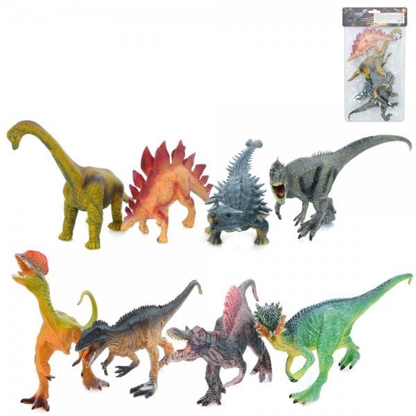 Фігурка 610-142 (72шт) динозавр, від 14см, 2 види, 4шт.в пакеті, 18-30-4см (шт)