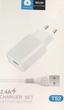 МЗП WUW T52 2.4A + кабель usb to lightning (шт)