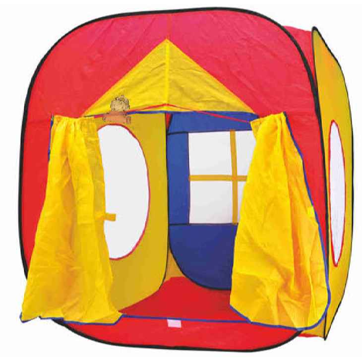 Палатка M 0507 (18шт) куб, 105-100-105см, вход с занавеской, 3 окна-сетка, в сумке, (шт.)