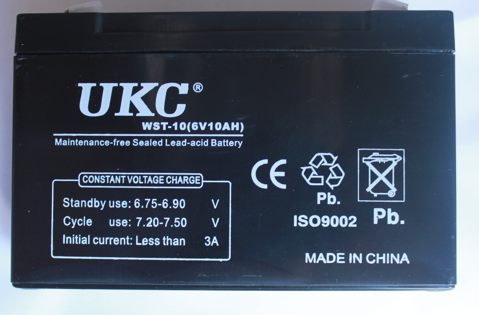 Аккумулятор BATTERY 6V 10A UKC (10) 2709 (шт.)