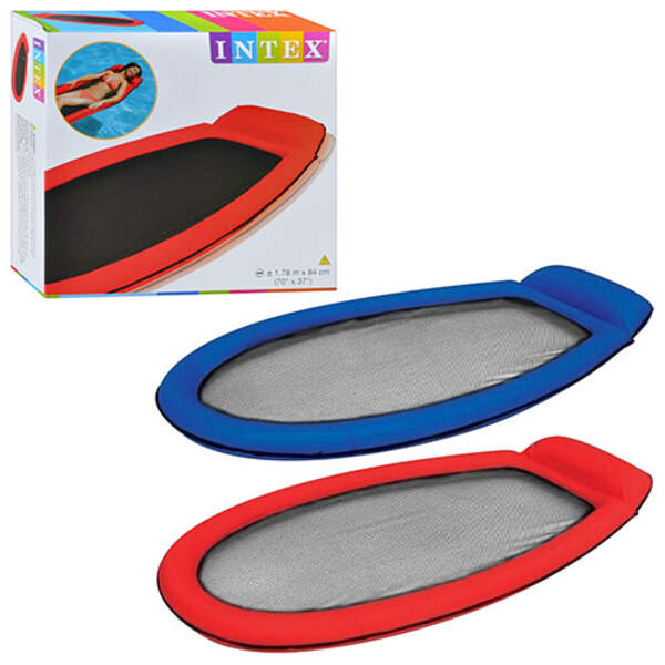 58836 Матрац для плавання (12шт) із сітчастим дном, 178-94см, 2 кольори, у кор-ці, 20-19-5см (шт.)