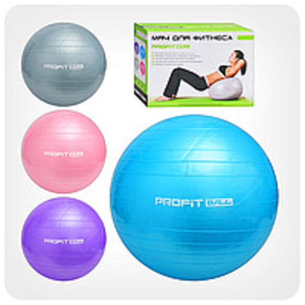 Мяч для фитнеса-85см M 0278 U/R (12шт) Фитбол, резина, 1350г, 3 цвета, в кор-ке,17,5-23-10,5см (шт.)