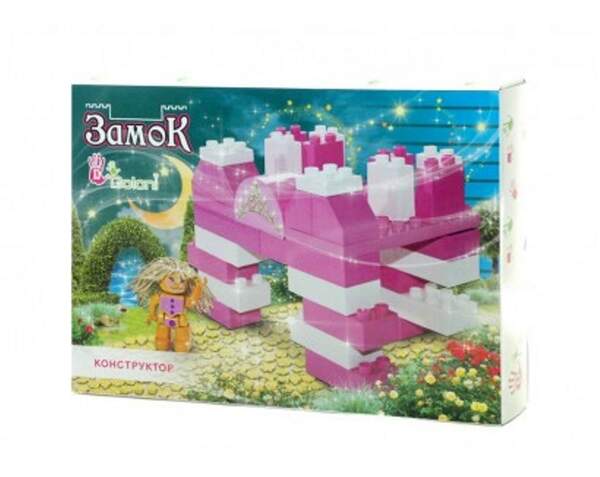 Конструктор "Замок" 37 детал. 013888/19 в картонній коробці 25х35 см (шт.)