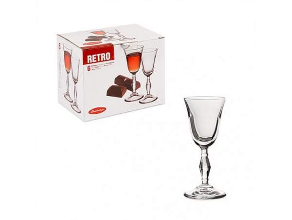 Ретро чарка v-50мл  (под.упак.)н-р6шт 440074 (шт.)