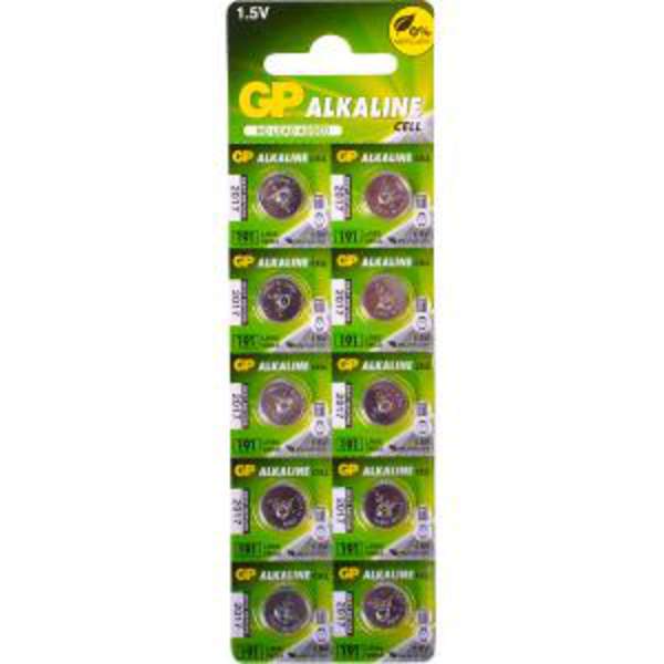 Батарейка GP 1.5V 191 (AG8, LR55) (10/250/5000) (шт.)